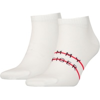 Tommy Hilfiger Herren Sneaker Socken, Weiß, 39-42