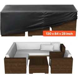VEVOR Schutzhülle Abdeckplane für Terrassenmöbel 420D Wasserfest 330x214x71cm