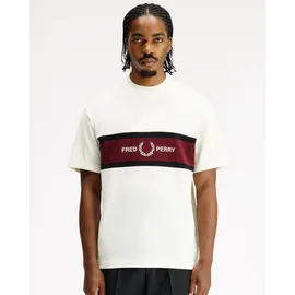 Fred Perry Embroidered Panel T-Shirt beige M
