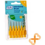 TEPE Interdentalbürsten 0,70 mm Gelb 6 Stk. Größe 4 Nachhaltige Wahl