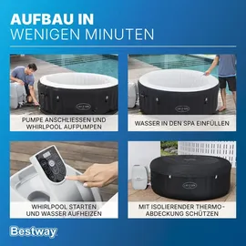 BESTWAY Lay-Z-Spa Miami AirJet 180 x 66 cm Schwarz