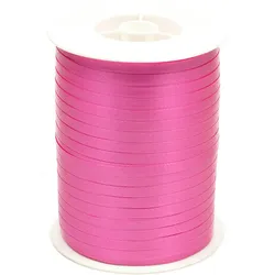 Star 500m Geschenkband Ringelband 5mm - wasserfestes Kunststoff Dekoband Schleifenband Polyband Luftballonband zum Anbinden von Luftballons Basteln Fuchsia