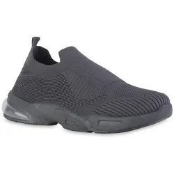 Herren Slip Ons in Dunkelgrau