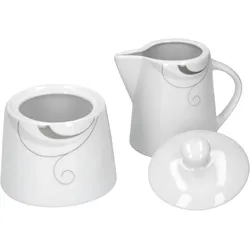 Kaffeeergänzungsset Milchkännchen & Zuckerdose Portofino