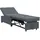 vidaXL Sofa Bett 3-in-1 Ausziehdesign Dunkelgraues Samt