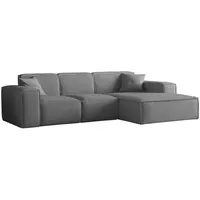 Fun Möbel Ecksofa Graphit, Ottomane Rechts & Couches, Wohnlandschaften,
