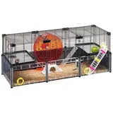 Ferplast Hamsterkäfig Multipla Large 107,5 x 37,5 x 42 cm grau