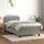 vidaXL Boxspringbett mit Matratze & LED Hellgrau 80x200 cm Samt