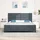 vidaXL Boxspringbett 200 x 200 cm Dunkelgrau