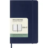 Moleskine Notizkalender 18 Monate Pocket/A6 Saphir 2026/2027