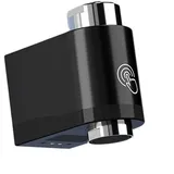 Smart Dual Sensing Infrarot Wassersparer Wasserhahn-Adapter mit unteren Seitensensoren für Badezimmer Küche Spüle IPX6 wasserdichte Temperaturregelung (schwarz)