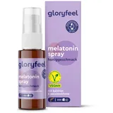 gloryfeel Melatonin Spray Honig - Premium: 5-fach höher dosiert* für 220 Tage + Passionsblume, Baldrian, Melisse, Lavendel, Vitamin B6 & B1 - Sleep Spray ohne Alkohol, Zuckerfrei und Vegan