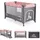 Moni Reisebett, Laufstall Safari Matratze Sichtfenster Seiteneingang Tragetasche rosa pink