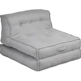 Home Affaire Sessel HOME AFFAIRE "Pia", grau (hellgrau), B:106cm H:95cm, Sessel, Sessel, Loungesessel in 2 Größen, mit Schlaffunktion und Pouf-Funktion.