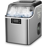 KOMFOTTEU Eiswürfelmaschine, 18kg/24H Eiswürfelbereiter Ice Cube Maker mit 3,2L Wassertank