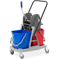 Ulsonix Profi Putzwagen Reinigungswagen mit Presse Wischeimer Putzeimer 34