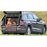 TAMI Auto & Home aufblasbare Hundebox mit Airbagfunktion braun XL 105x95x70cm