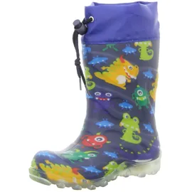 Beck Blinking Monsters Gummistiefel Blau 25