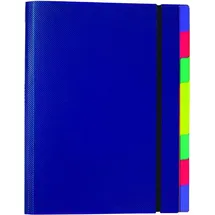 FolderSys Ordnungsmappe A4 PP 8 Fächer blau