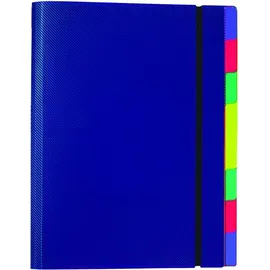 FolderSys Ordnungsmappe A4 PP 8 Fächer blau