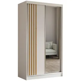 masseno Schwebetürenschrank NELVIA 120 x 216 x 61 cm Weiß