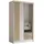 masseno Schwebetürenschrank NELVIA 120 x 216 x 61 cm Weiß