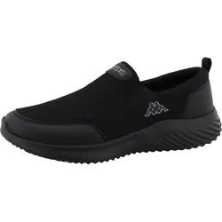 Slip-On Sneaker KAPPA "Juri", Gr. 41, schwarz, Textil, Synthetik, sportlich, Schuhe, Slipper, Sommerschuhe