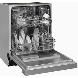 Exquisit EGSP2112-EB-030E Einbau-Geschirrspüler (teilintegrierbar, 598 mm breit, Inox)