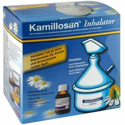 Kamillosan Konzentrat mit Inhalator - bei gereizten Atemwegen