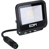 EDM led-scheinwerfer 20w 1520lm 4000k tageslicht schwarz serie 12,4x10,6x2,8cm Edm