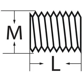 PROMAT Spannschraube M8 L.10mm f.Spannfutter-Ø 8mm PROMAT