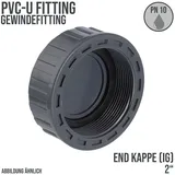 PROFEC PVC-U, 2 Zoll IG, 10 bar, grau