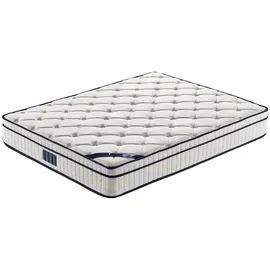 JV Möbel Exklusive Matratze 160 x 200 cm H2 Polyester/Leinen