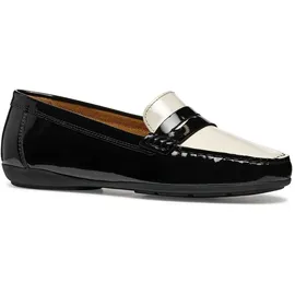 GEOX Damen D ANNYTAH MOC A Moccasin, Black/Papyrus, 38 EU