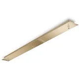 Ideal Lux Baldachin LINEAR STANDARD, eckig, 88cm, 3-fach, Überstand-Blende, messing brüniert IDEA-249285
