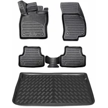 Elmasline 3D Gummimatten & Kofferraumwanne Set für BMW IX1 2022-2025 (U11 BEV) Zubehör | Zubehör Fußmatten Kofferraum | PASST NUR IN Elektro-Version!