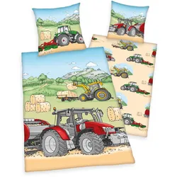Herding Young Collection Kinderbettwäsche Traktor 70x90cm, 140x200cm