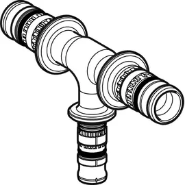 Geberit T-Stück mehrfarbig 75 x 26 x 75 mm
