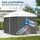 Sekey Seitenwände für Pavillon 3x3 2 Stück 3 x 3 m Grau