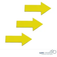 Magnetisches Symbol Pfeil 6x10 cm gelb