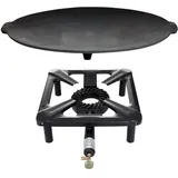 All'Grill Hockerkocher-Set (klein) mit Gusseisengrillschale Ø 45 cm