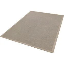 Teppich DEKOWE "Naturana Panama", beige (natur), B:120cm H:8mm L:170cm, Kunstfaser, Teppiche, Flachgewebe, meliert, Sisal-Optik, mit Bordüre, Wohnzimmer