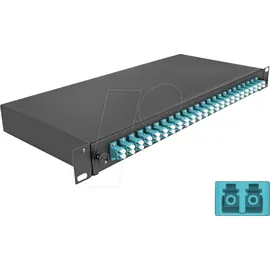 DeLock LWL Spleißbox 24x LC Duplex OM3 1HE