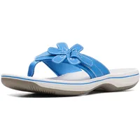 Clarks Damen Brinkley Flora Flipflop, Blau, 40 EU