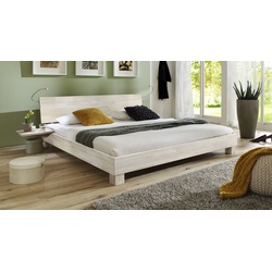 Futonbett Lesina - 160x220 cm - Buche weiß