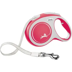FLEXI New Comfort Leine rot L 8m bis zu 50kg- Gurt