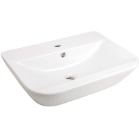 SANITOP-WINGENROTH 'aquaSu® Handwaschbecken leNado, 60 cm breit, Waschtisch in eckiger Form, Waschbecken in weiß