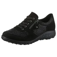 WALDLÄUFER Schnürschuh »HAVY-Soft«, Freizeitschuh, Halbschuh, Komfortschuh mit Reißverschluss, H-Weite Gr. 8 (42), schwarz, , 41588344-8