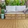 ECD Germany WPC Terrassenfliesen Teak 30 x 30 cm 55 St.