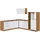 Held Winkelküche L-Form 240 x 270 cm Weiß/Eiche